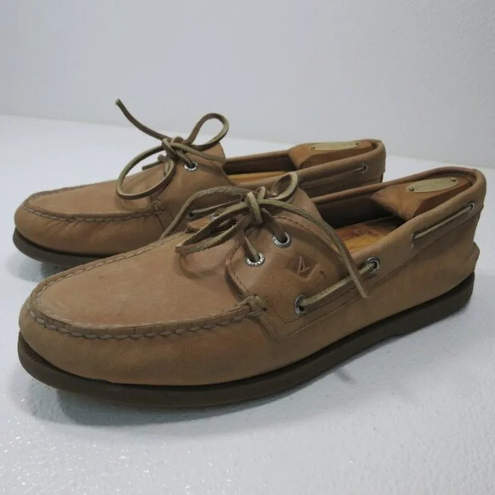 Sperry Oil Tanned Leather Deck Shoes Men's Casual Footwear Top-Sider Sz 10.5 M